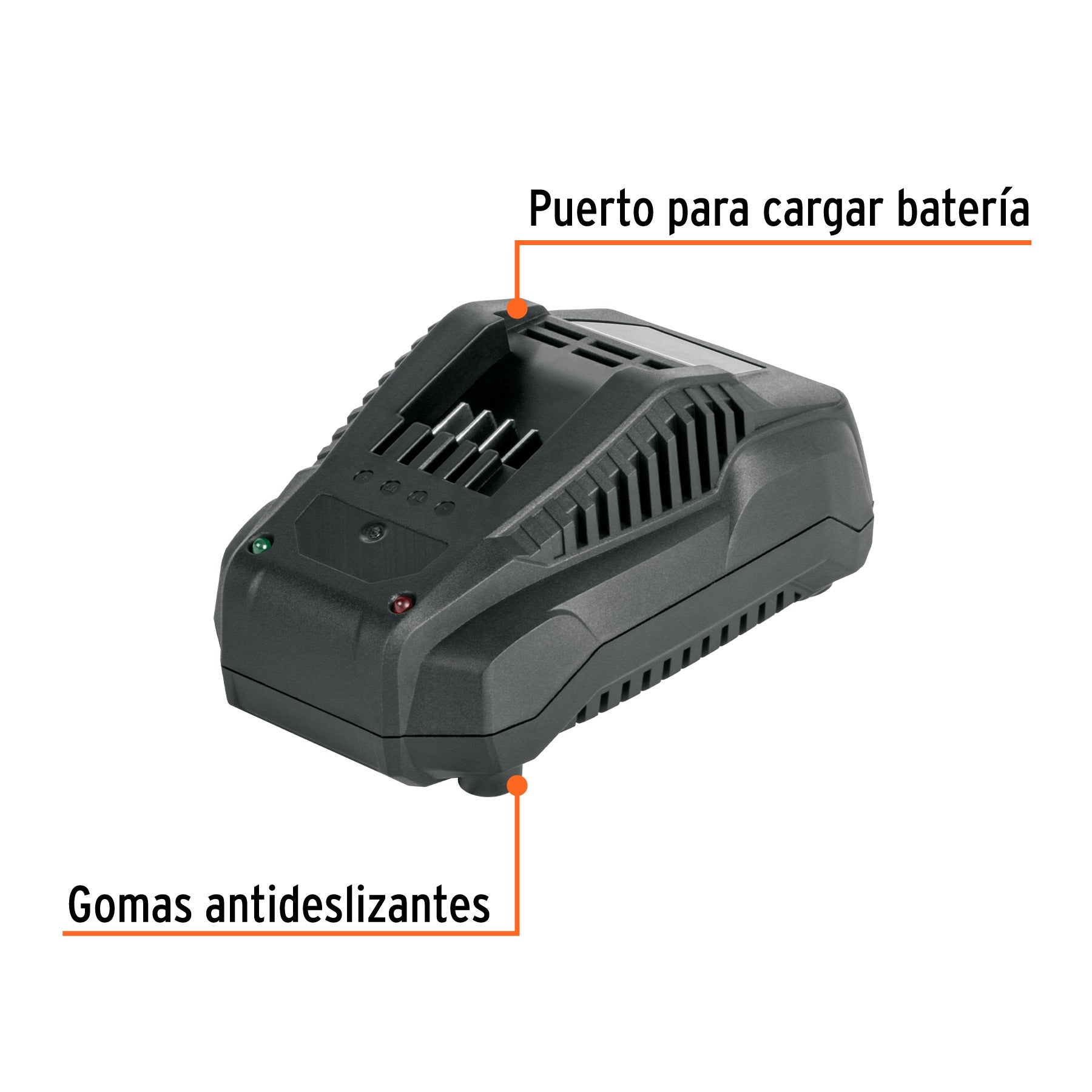 Cargador de baterías 20V, enchufe tipo C, TRUPER 103663