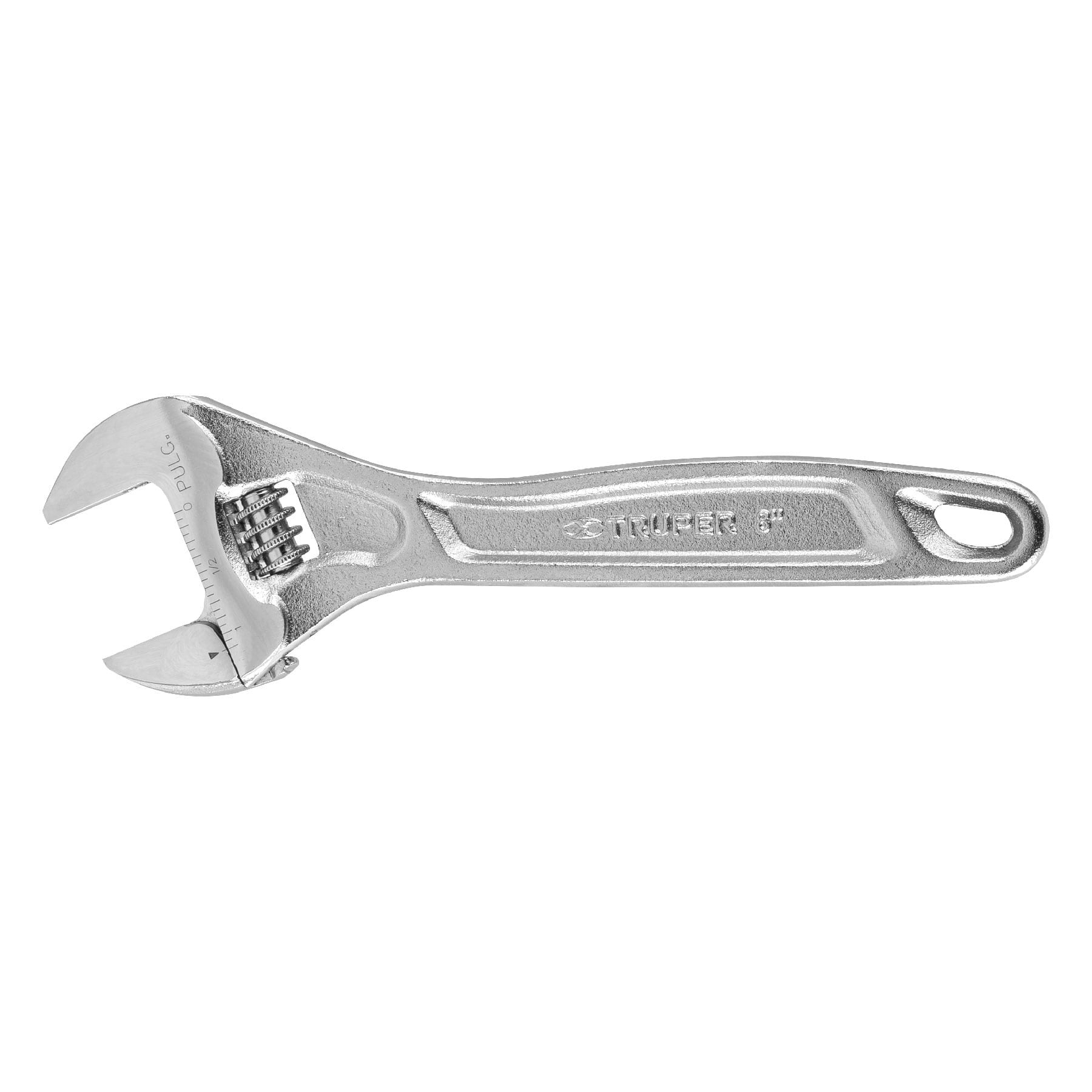 Llave ajustable (perico) 8" profesional cromada, Truper - 15506