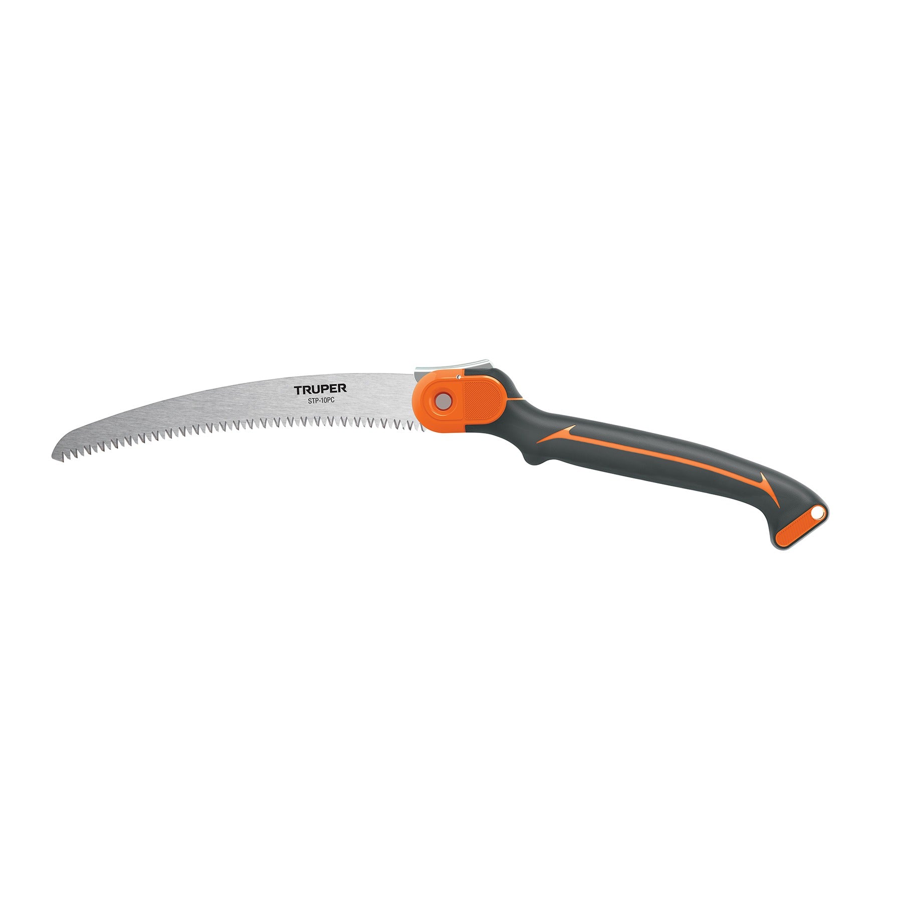 Serrucho plegable 10" hoja curva 5 DPP mango plástico,Truper - 100198