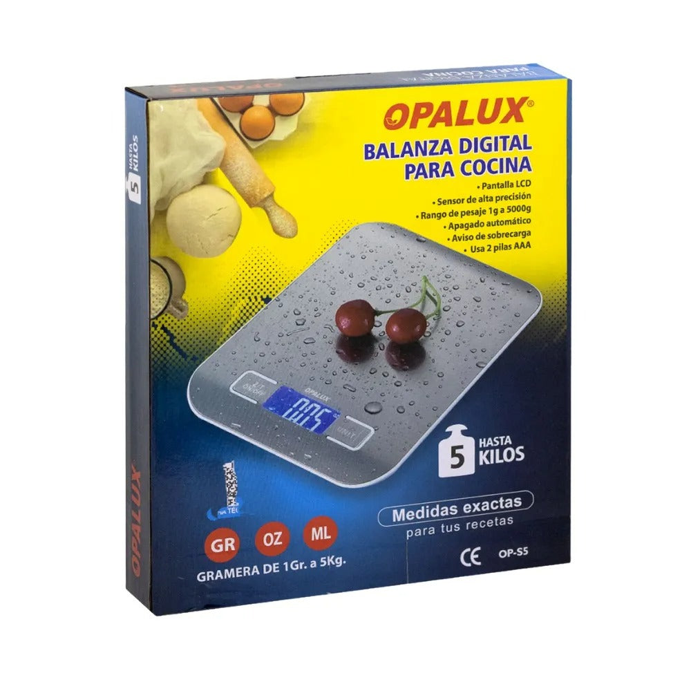 Balanza Digital para Cocina Opalux OP-S5