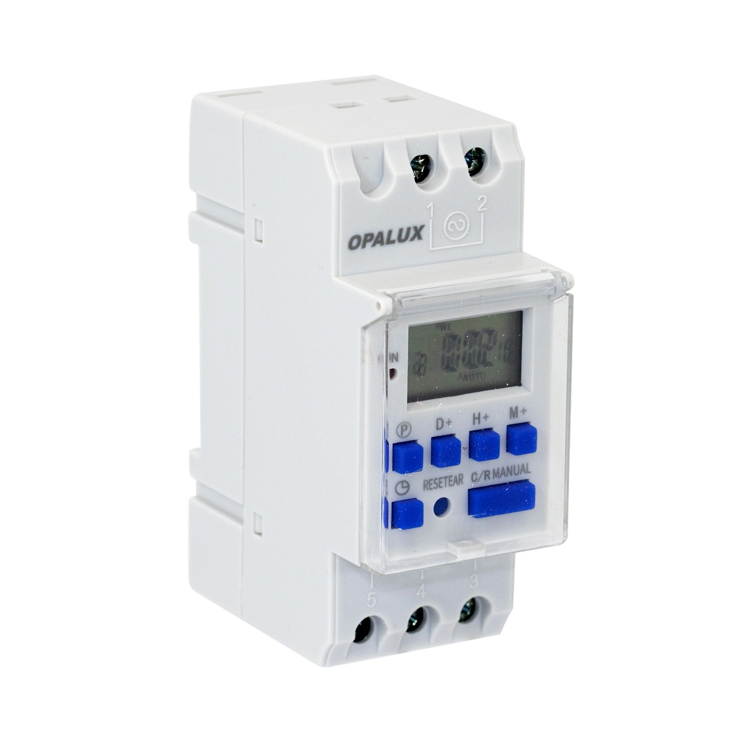 INTERRUPTOR HORARIO DIGITAL OPALUX 230VAC 24H/7D OP-15ATC