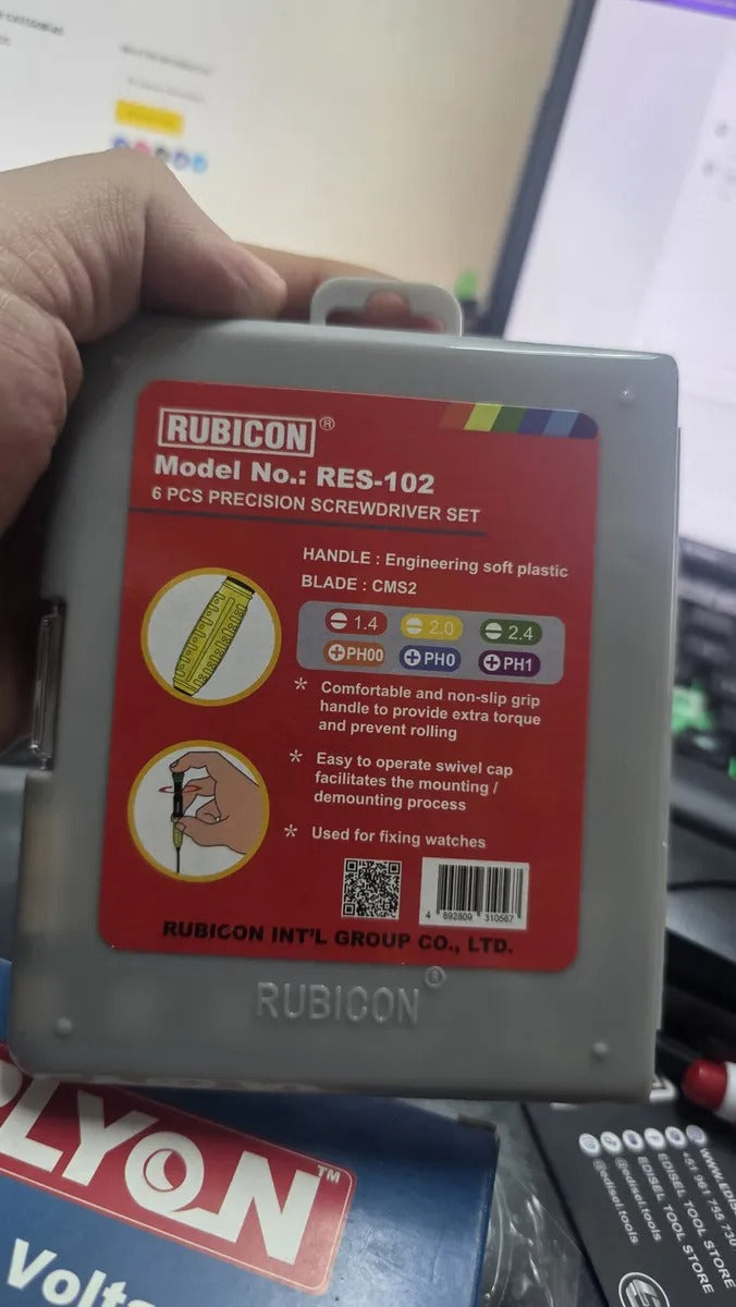 Desarmador Perilleros De Precisión Plano Y Estrella Rubicon