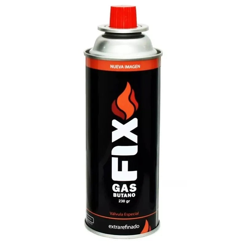 2x Gas Butano FIX Ultra Refinado valvula universal cocinillas flameadores EDI-4102