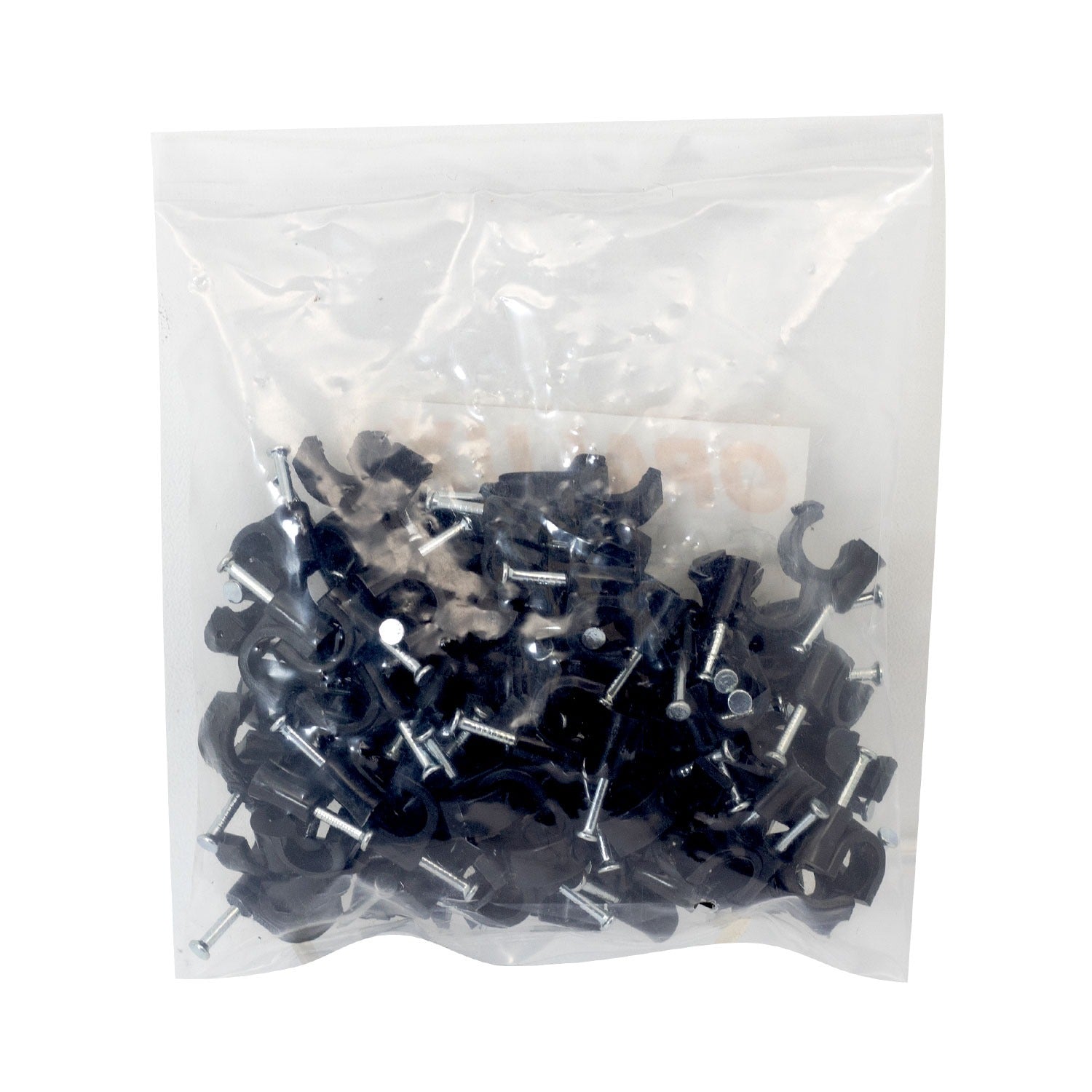 Grapa para Cable redondo #7 Negro Opalux (bolsa de 100pcs) CC-6307