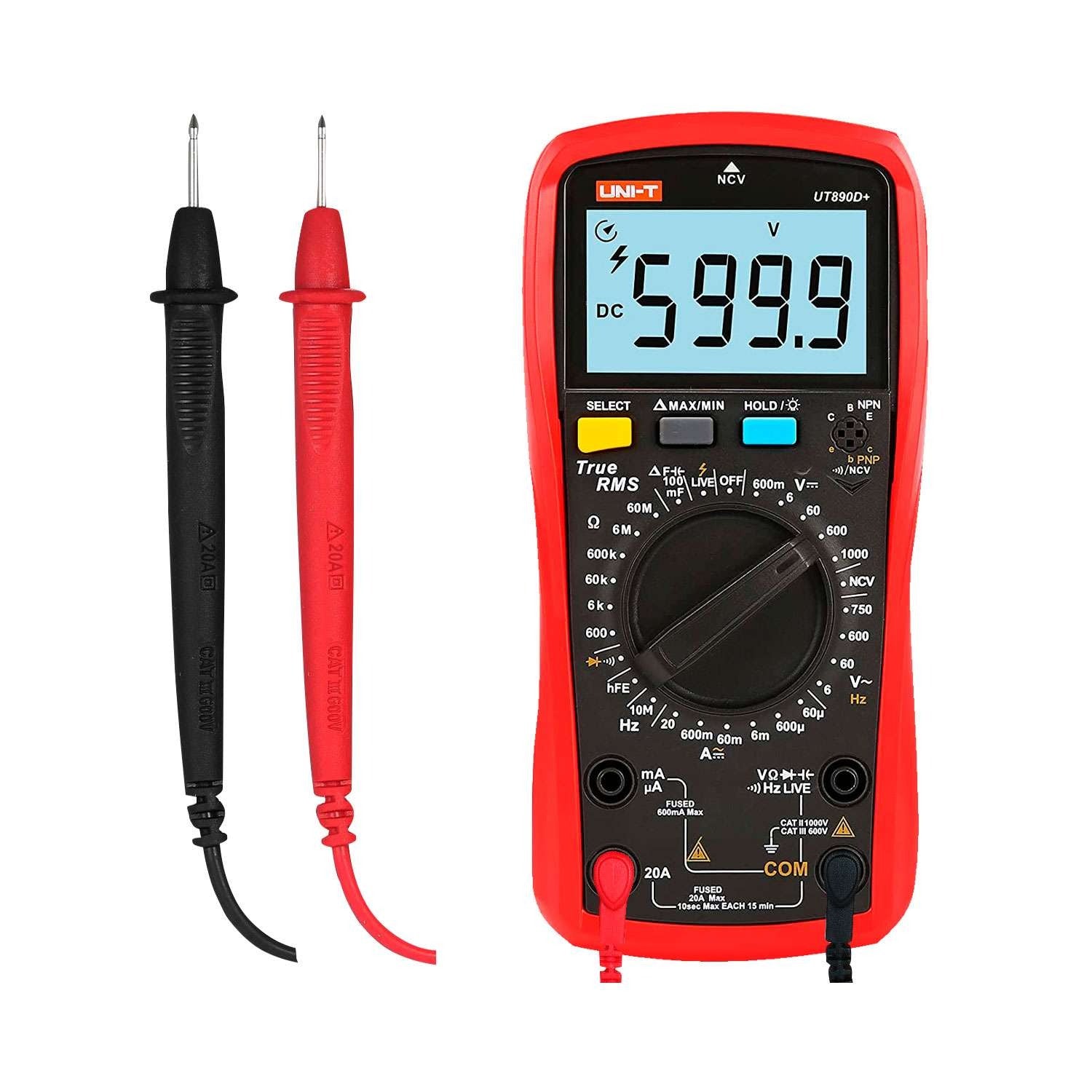 Multímetro Digital UT890D+ UNI-T