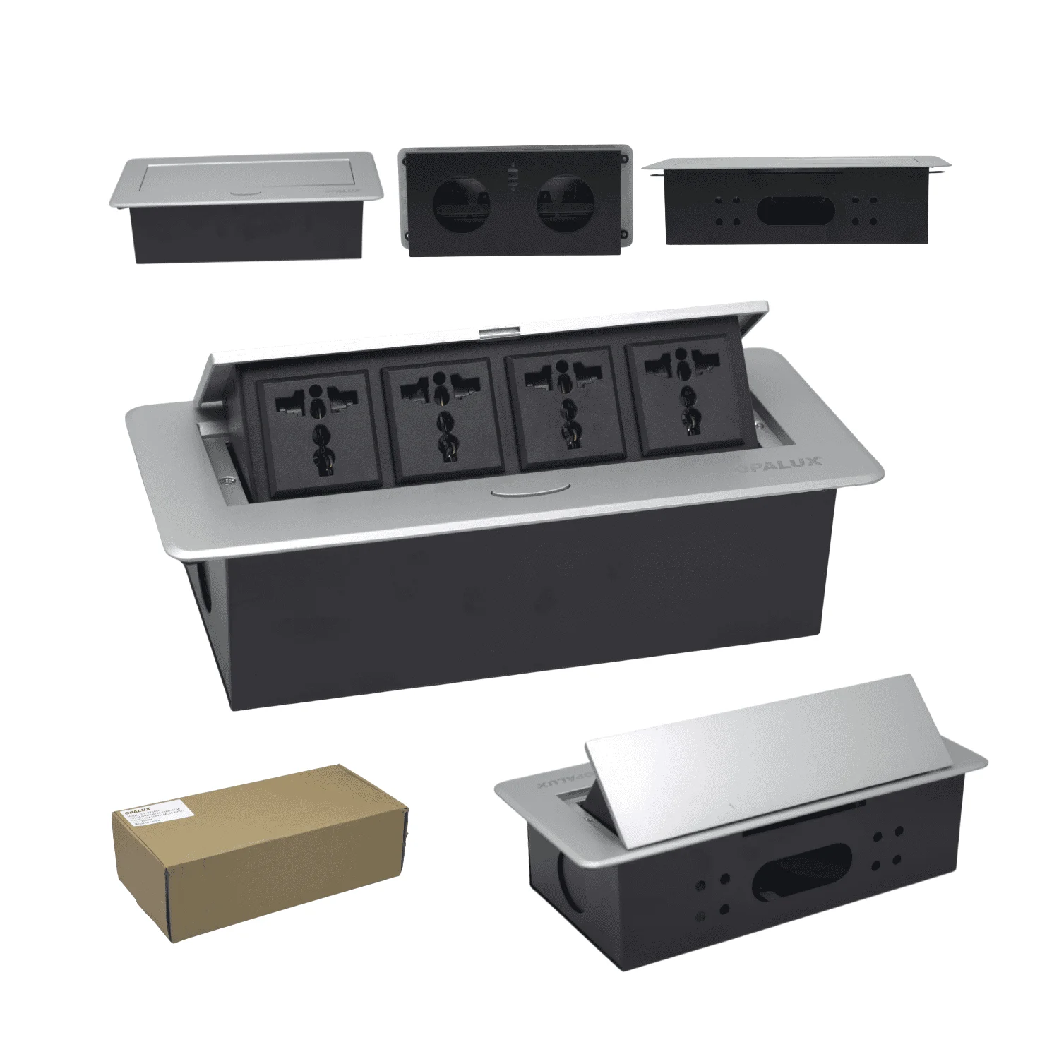 Tomacorriente Para Mueble o Escritorio OPALUX OP-UTS4DG
