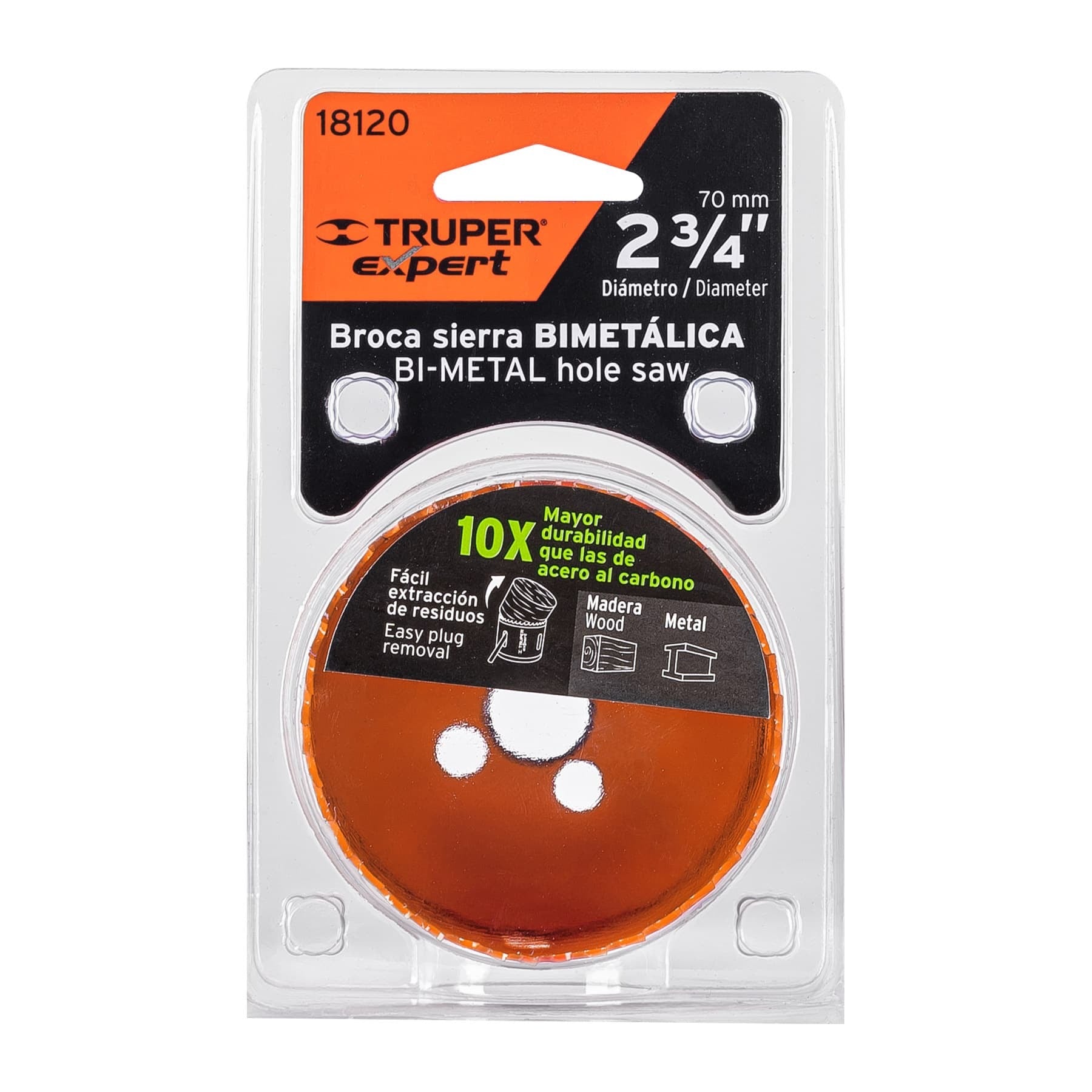 Brocasierra bimetálica 2-3/4", Truper - 18120