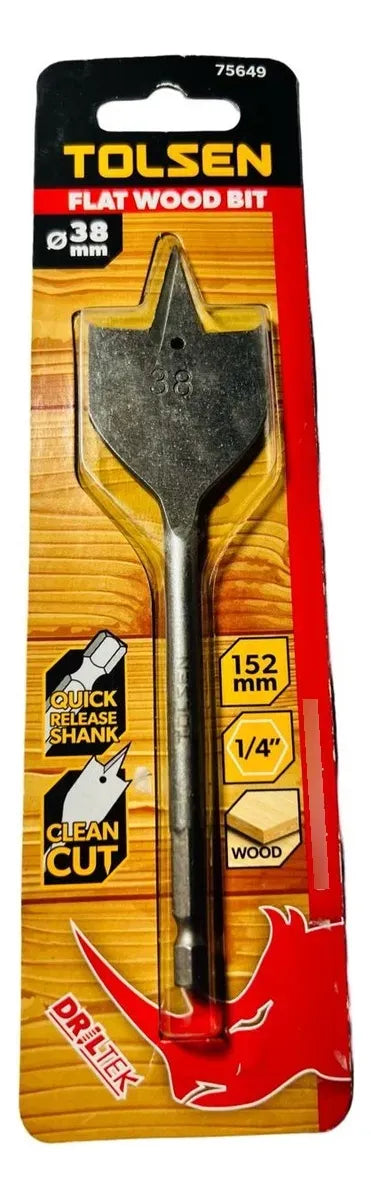 Broca Plana de Acero Tolsen 75649