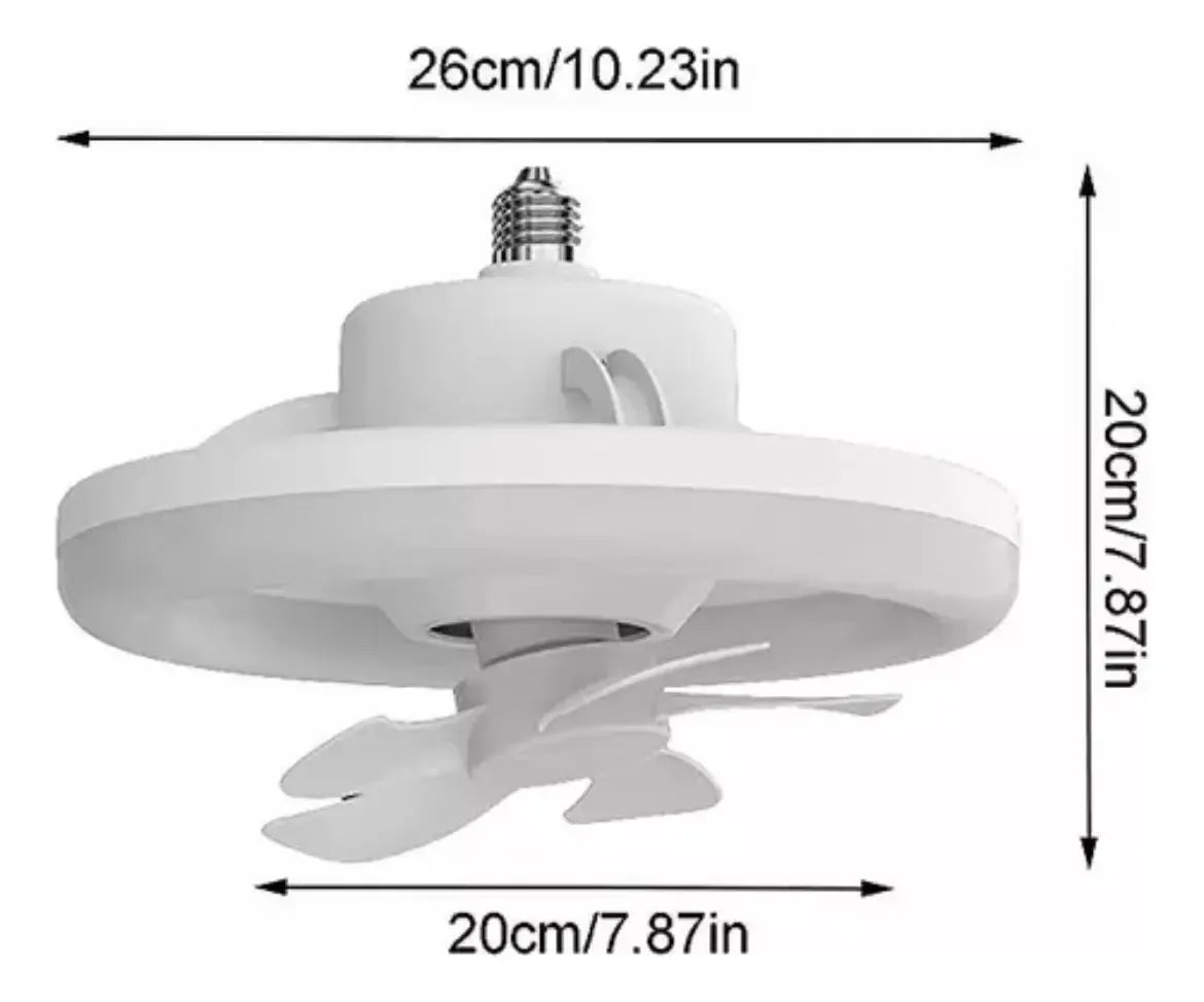 Ventilador Multifuncional con Luz LED 48W OPALUX OP-LF48W-CCT