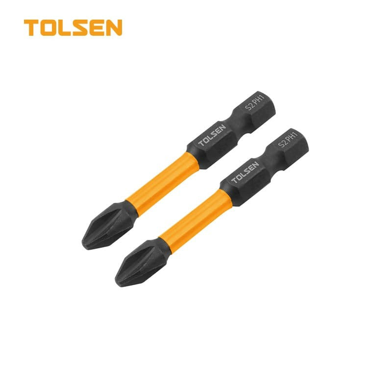 Juego de 2 puntas para destornillador de impacto PH1x50mm Tolsen 20521