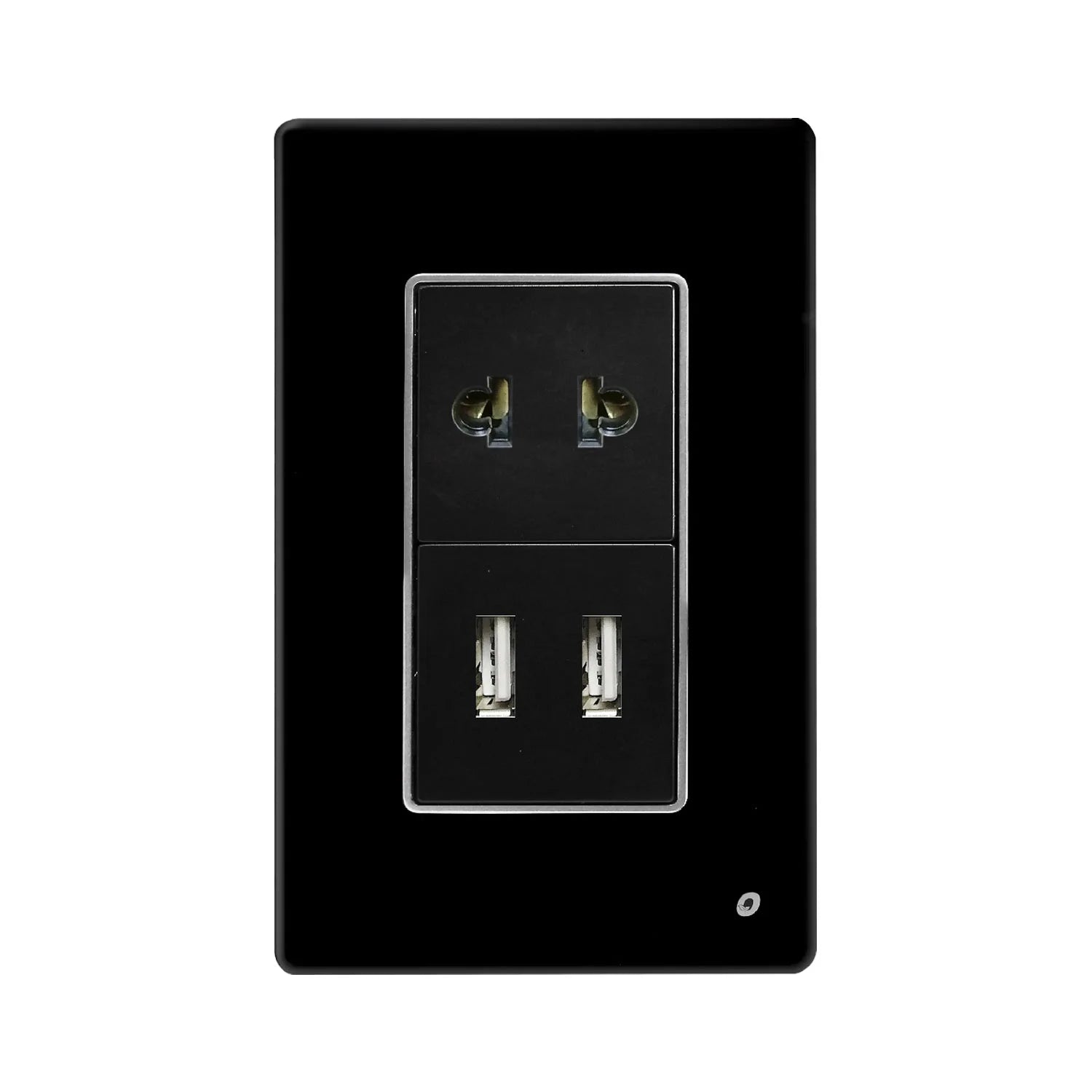 Tomacorriente Universal + USB Doble OP-AT-98NG OPALUX