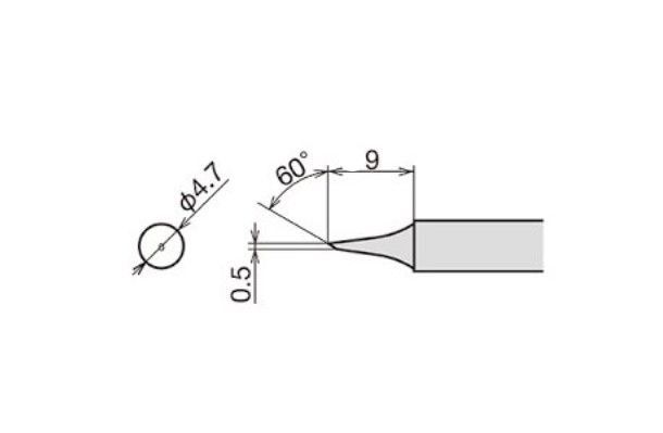 Repuesto de Punta Goot RX-80HRT-0.5C