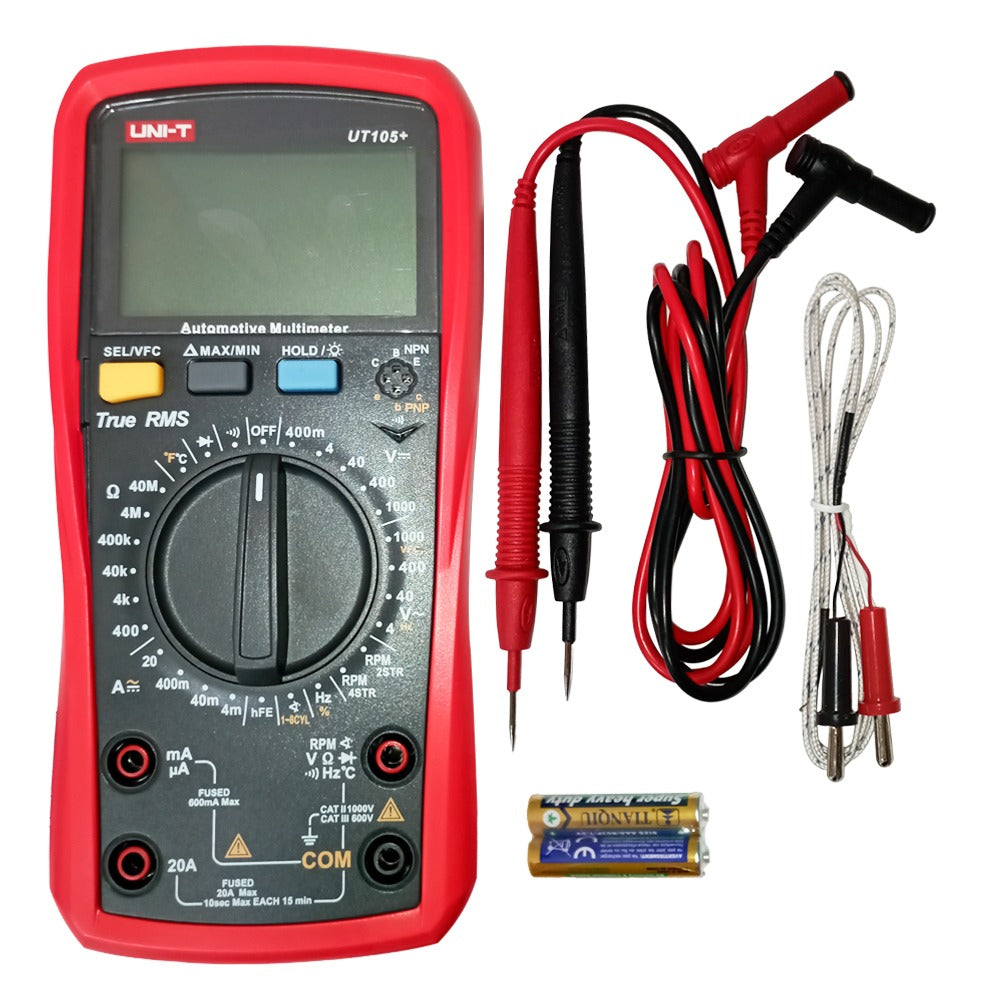 Multimetro Automotriz TRUE RMS 1000v AC/DC "UNI-T" UNIT UT-105+ / UT105+