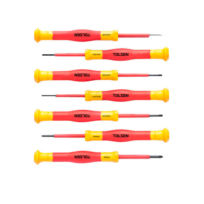 Juego de Perilleros de Precisión Aislados 1000v 7pcs TOLSEN, cod: V32007