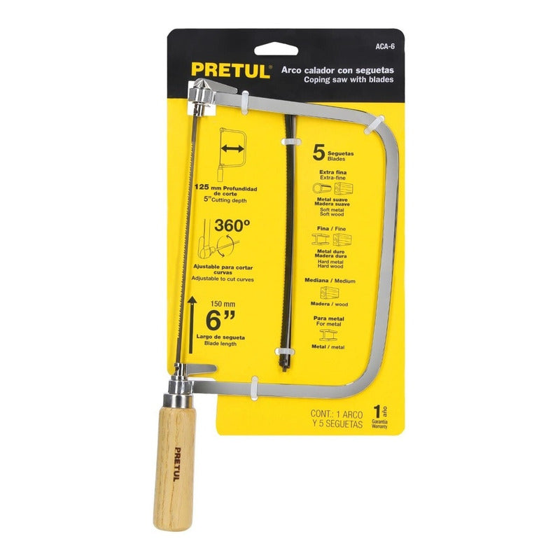 Arco Calador Para Segueta 6 , Pretul 20000