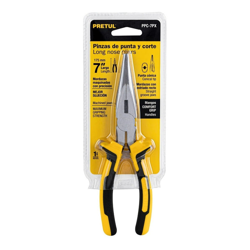 Alicate De Punta Y Corte De 7 Pulgadas Comfort Grip Pretul