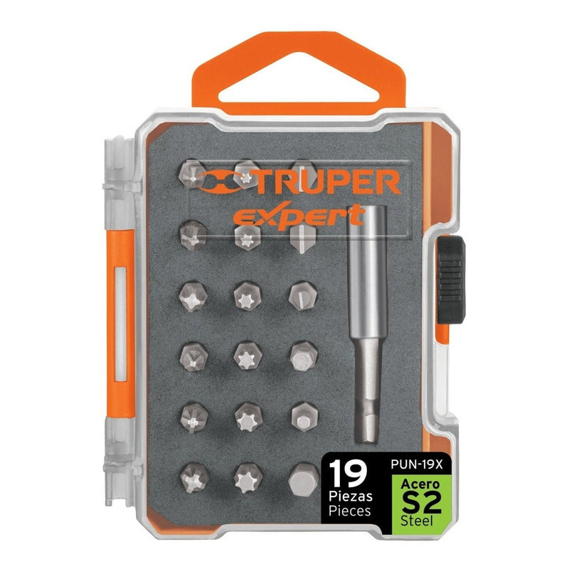 Puntas Mixtas Largo 1 Estuche 19 Puntas,truper 11885