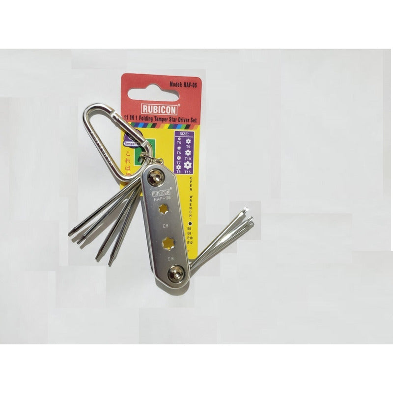 Juego Destornillador Torx Con Seguro Ts5 -ts15