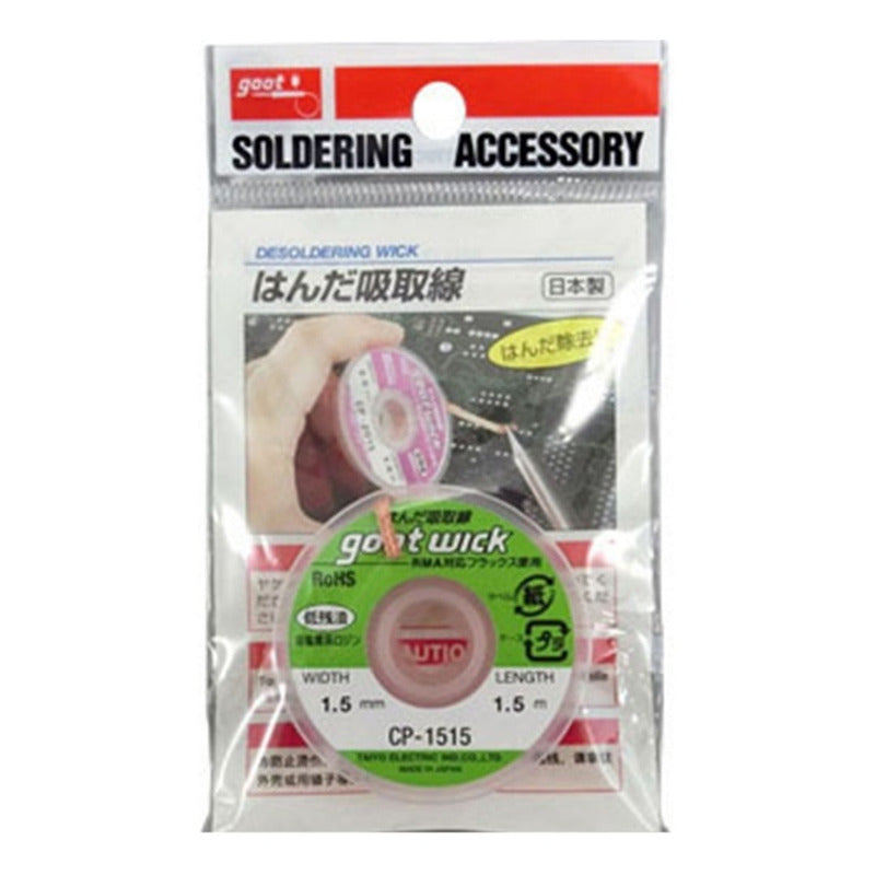 Malla Para Desoldar Goot De 1.5mm X 1.5m