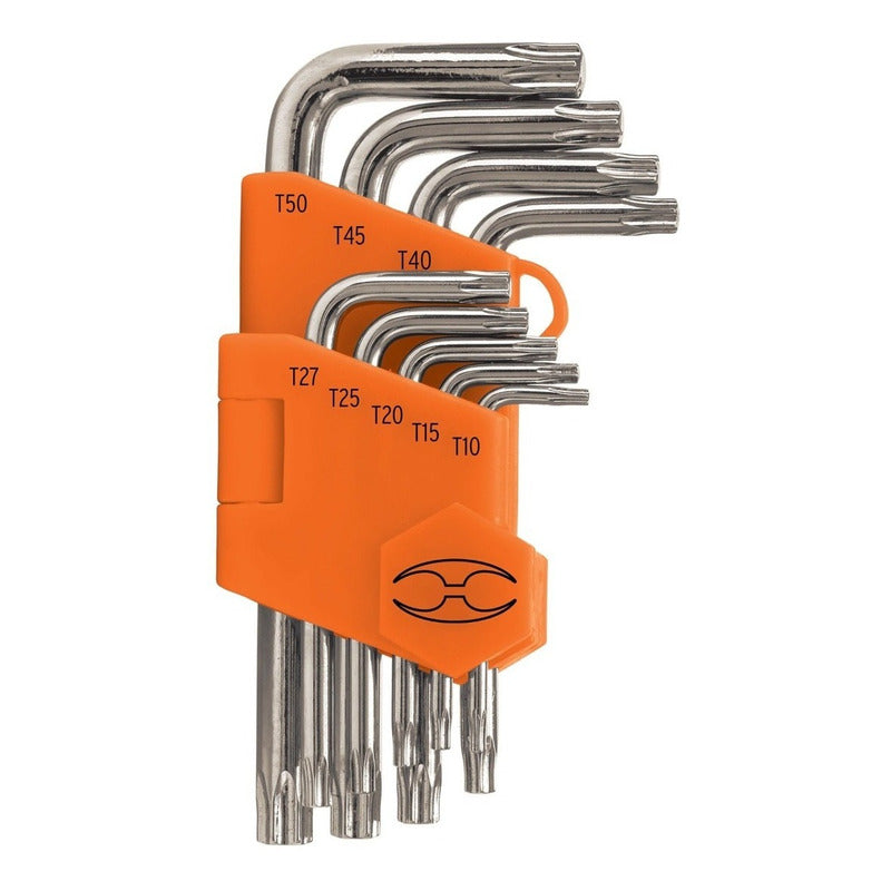 Llaves Torx Cortas 9pzas Con Organizador Truper 15554