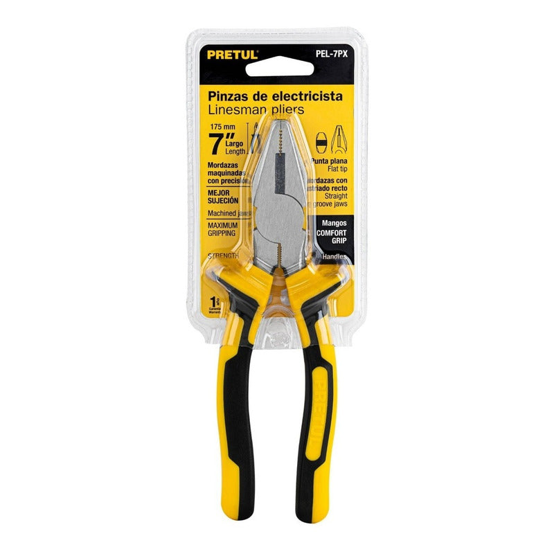 Alicate Universal De 7 Pulgadas Comfort Grip Pretul