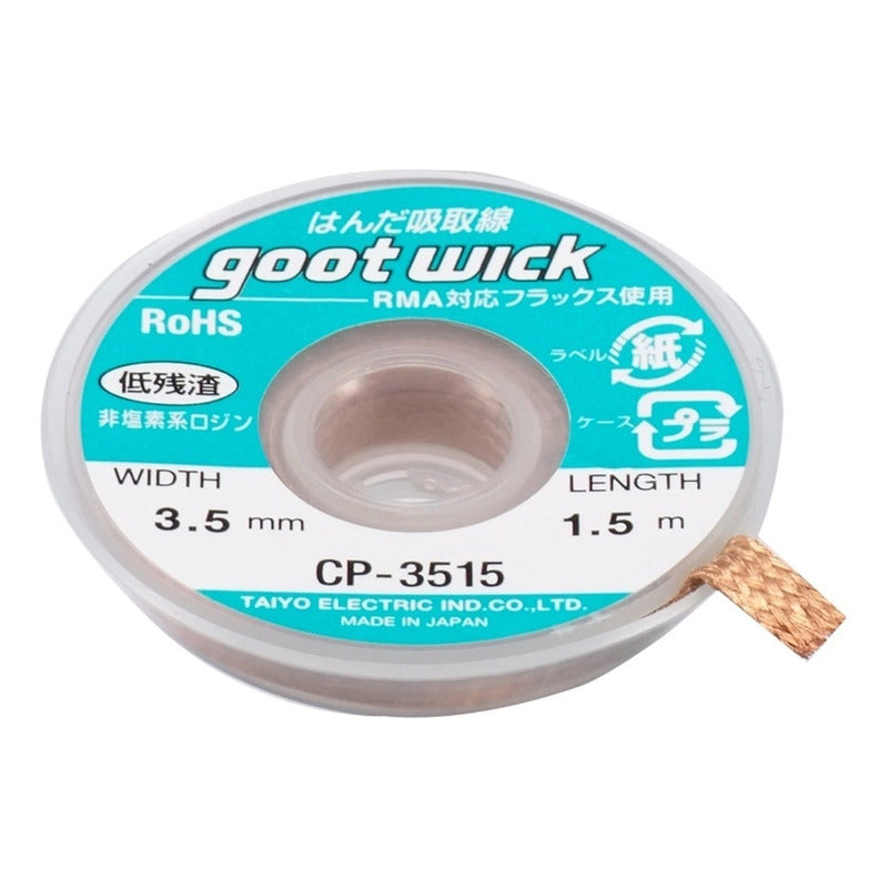 Malla Desoldadora Goot 3.5 Mm X 1.5 M