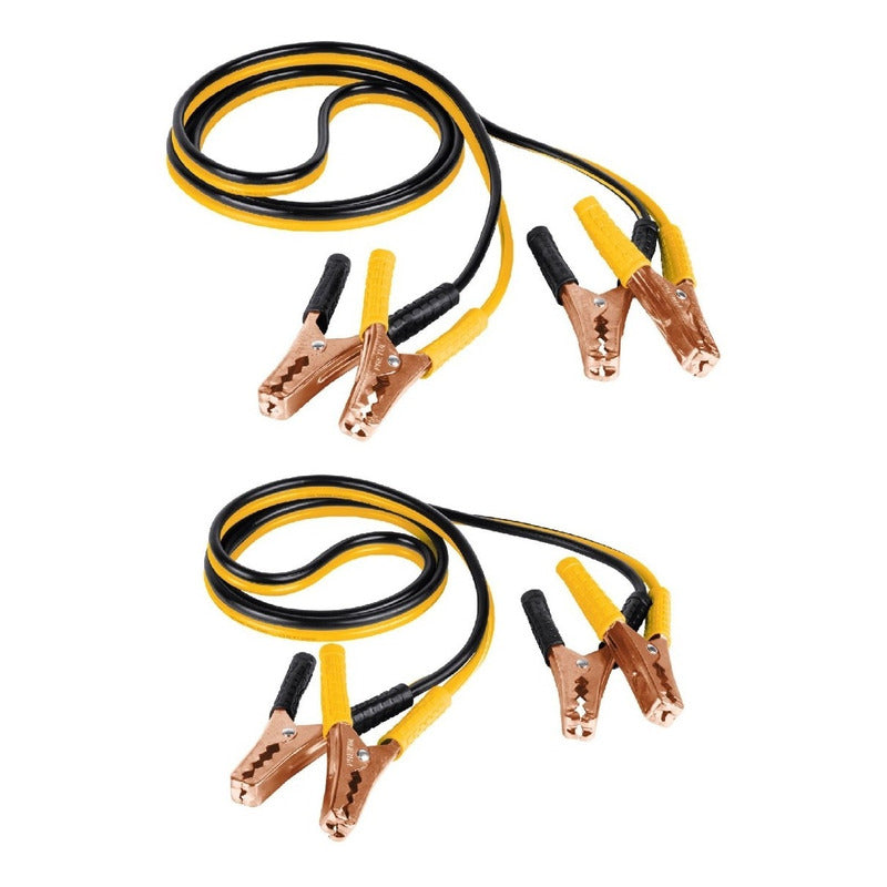 Cables Pasa Corriente 2.5m, 125 A, 10 Awg, Con Funda, Pretul