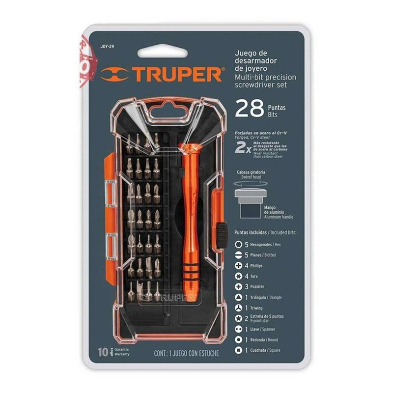 Desarmadores De Joyero Con 28 Puntas De Precision Truper