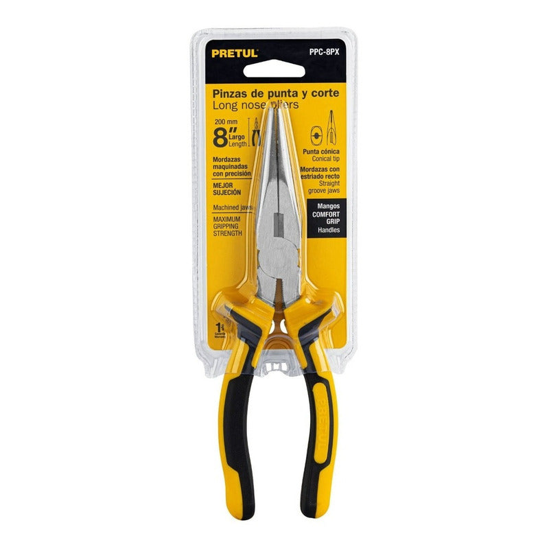 Alicate De Punta Y Corte De 8 Pulgadas Comfort Grip Pretul