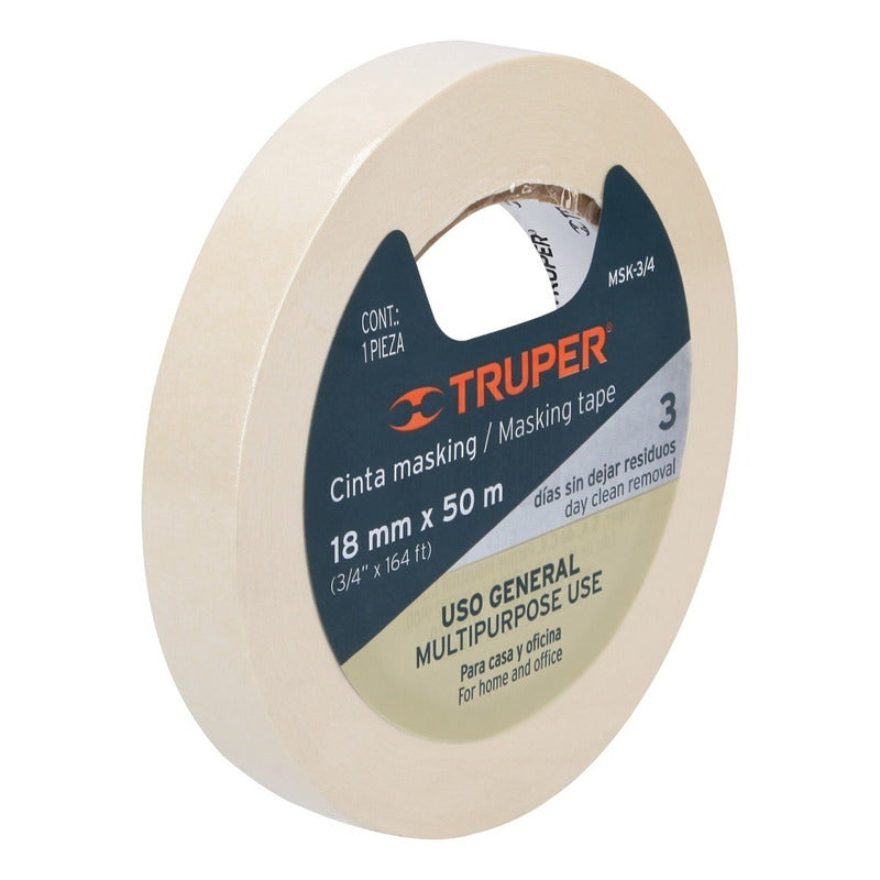 Cinta Masking 18mm X 50 M Truper 12590