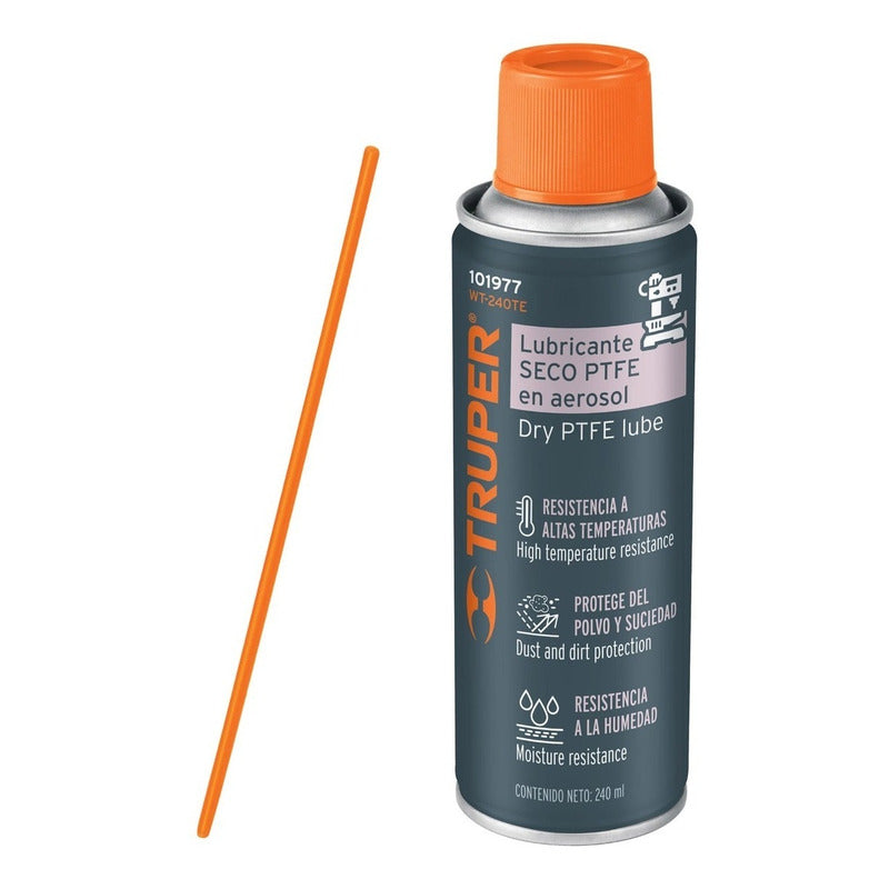 Lubricante Seco Ptfe En Aerosol 240 Ml, Truper 101977