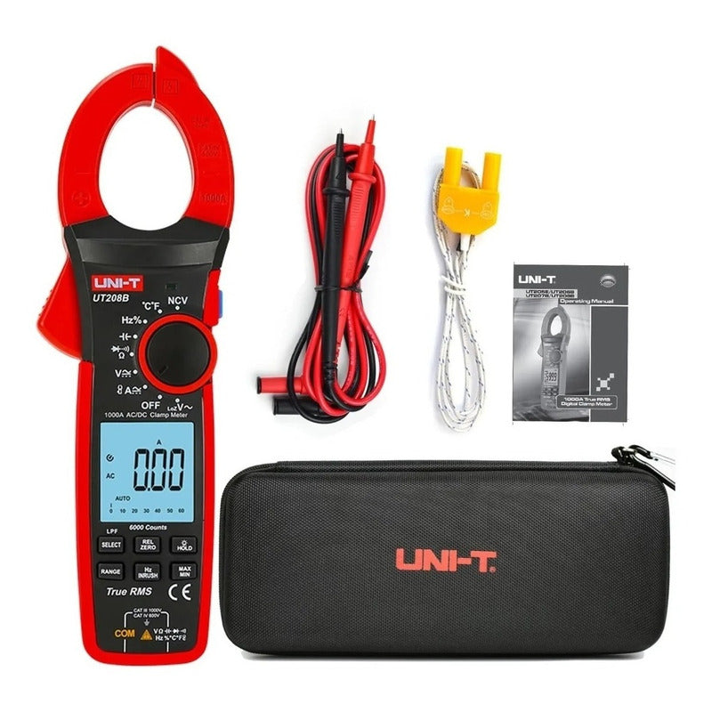 Pinza Amperimétrica Profesional Uni-t Ut208b 1000 A 1000 V