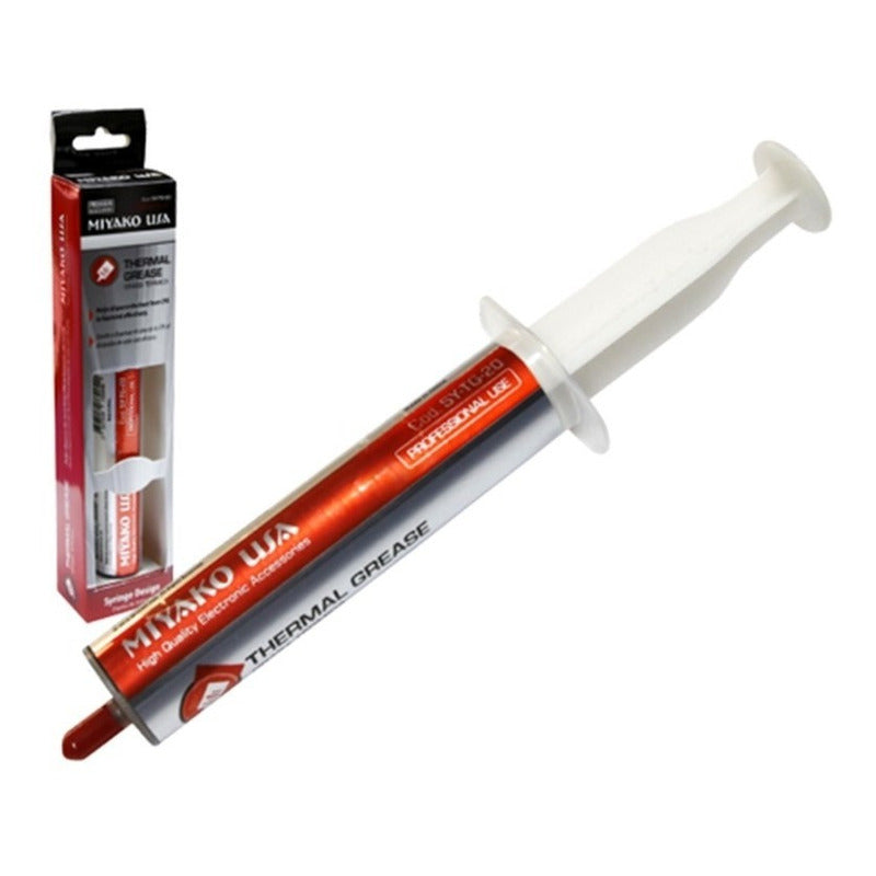 Pasta Térmica Miyako Gris Tipo Jeringa 20gr