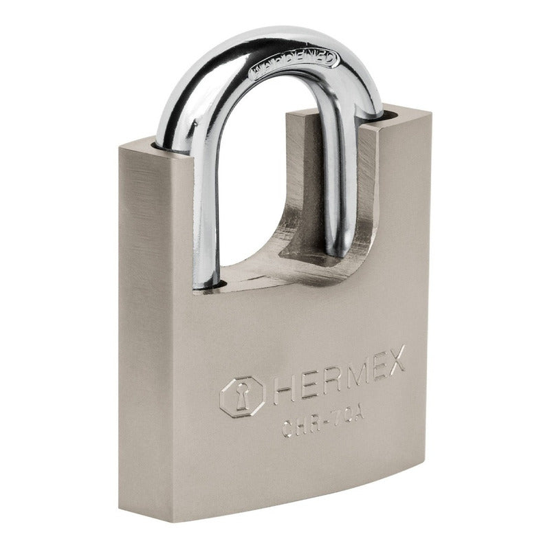 Candado 70 Mm Cuerpo Acorazado De Hierro Hermex - 43003