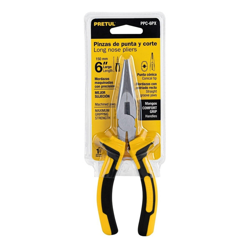 Alicate De Punta Y Corte De 6 Pulgadas Comfort Grip Pretul