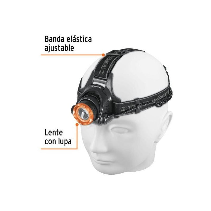 Linterna Tipo Minera 1 Led 800lm 5,5hr Duración