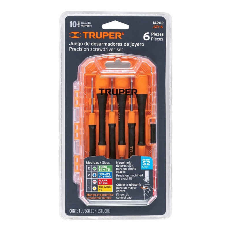 Juego De Desarmador Perillero De Joyero 6 Piezas Truper