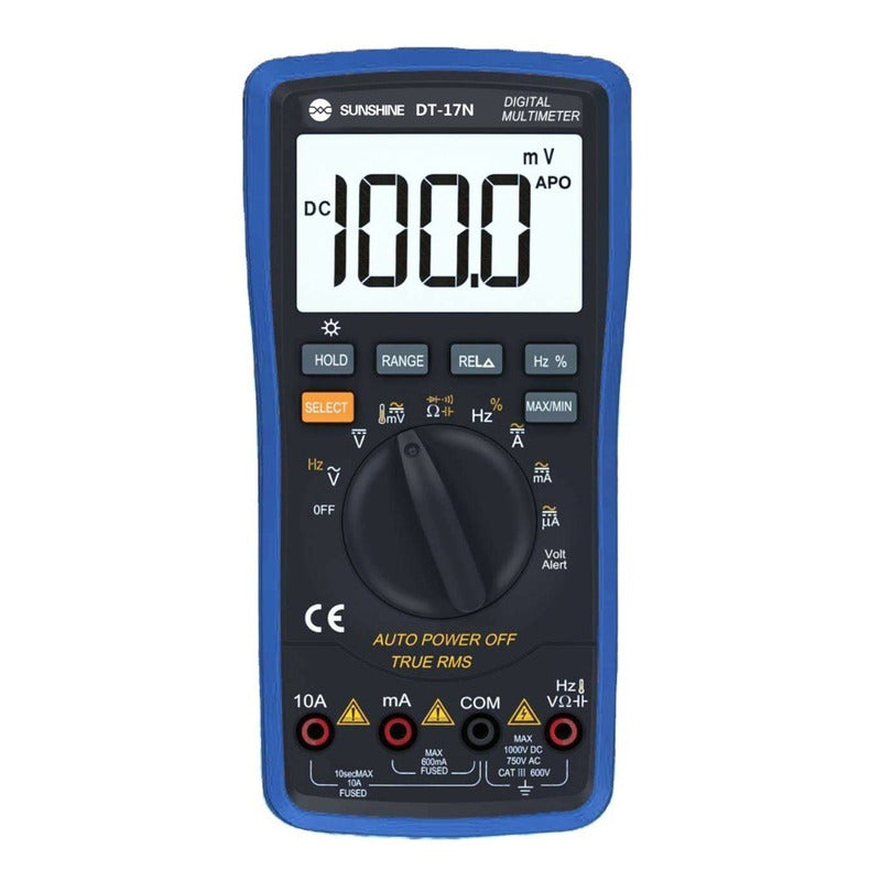 Multimeter Autorango Digital Sunshine Dt-17n