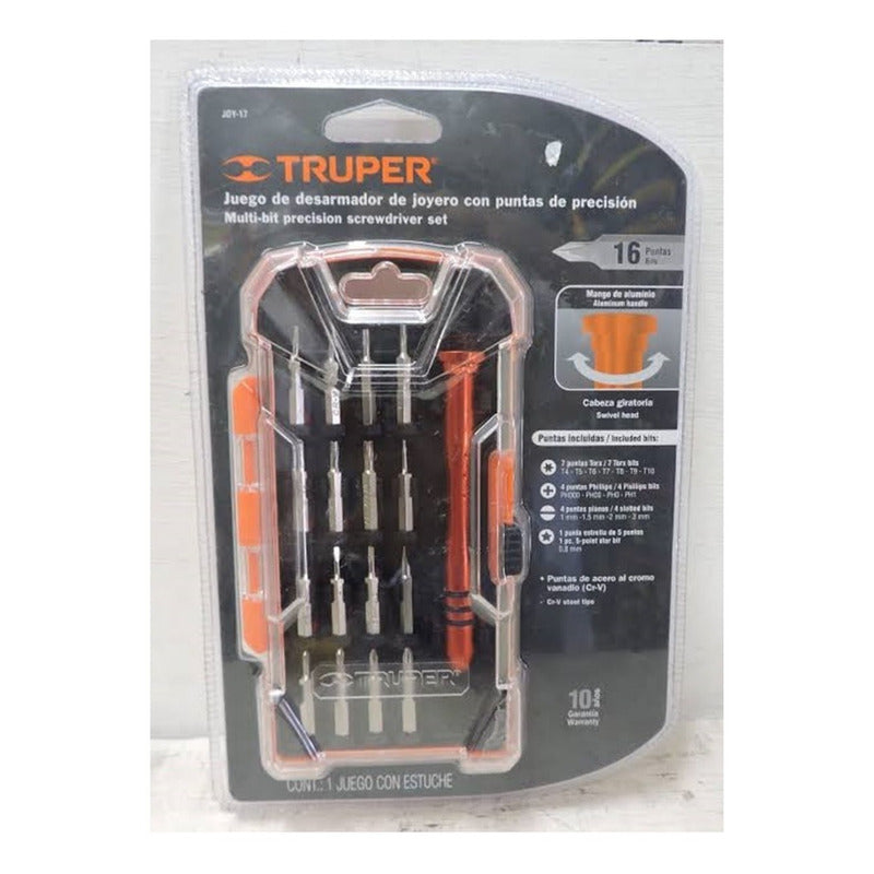 Desarmado De Joyero Con 16 Puntas De Precision Truper