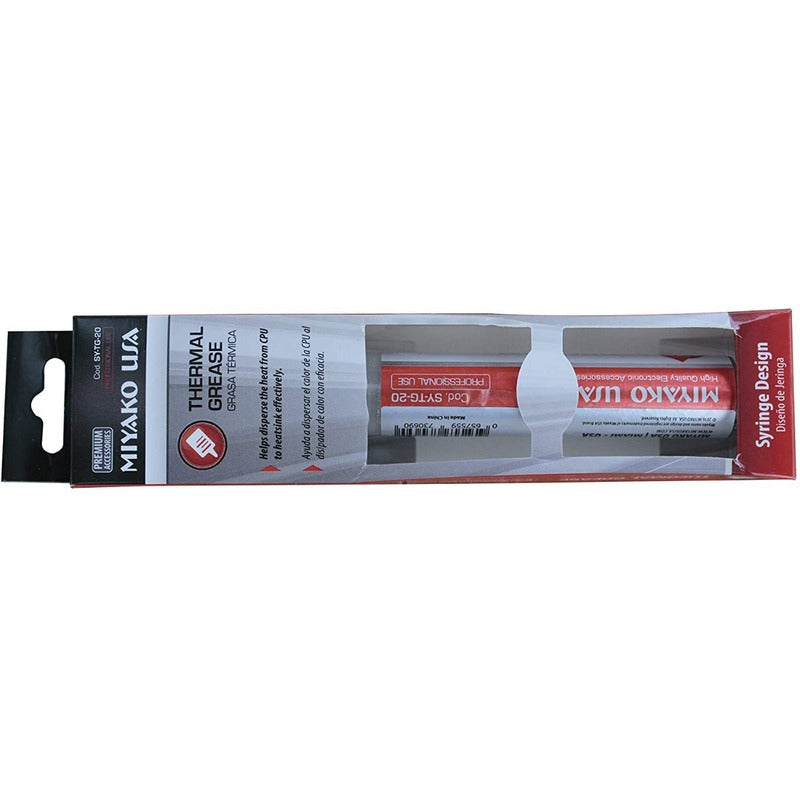 Pasta Térmica Miyako Gris Tipo Jeringa 20gr