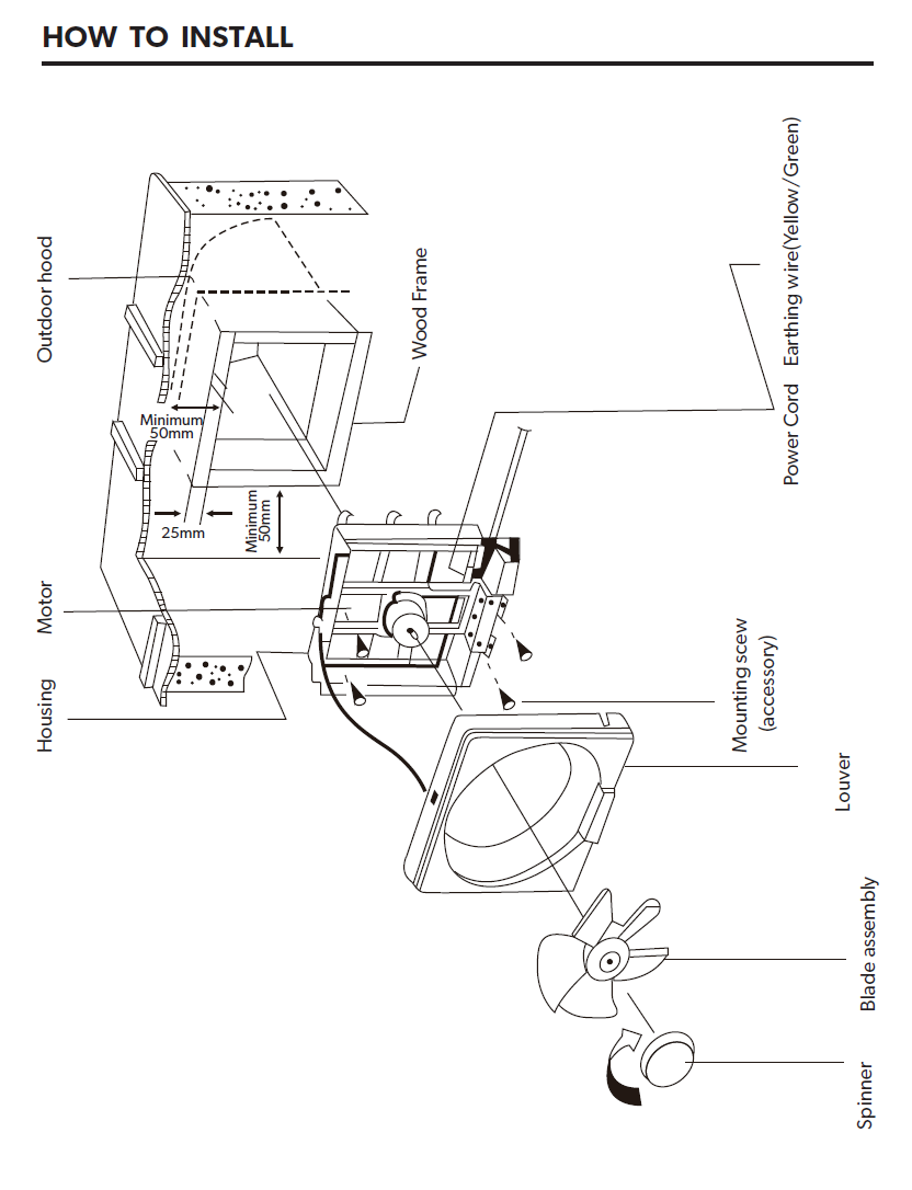 Extractor de Aire de 8 pulg  230V. 50HZ. 28W Tolsen - 79600
