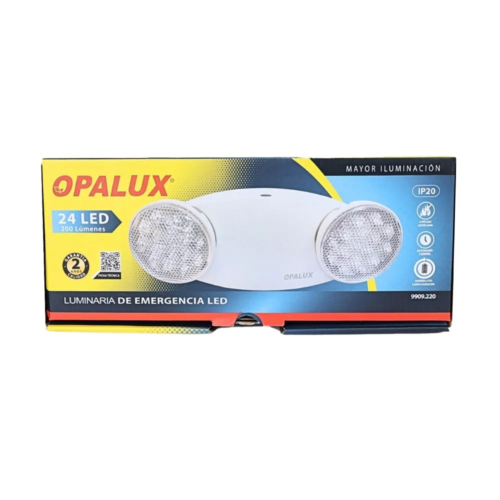Lámpara de emergencia Mantis 24 leds Opalux