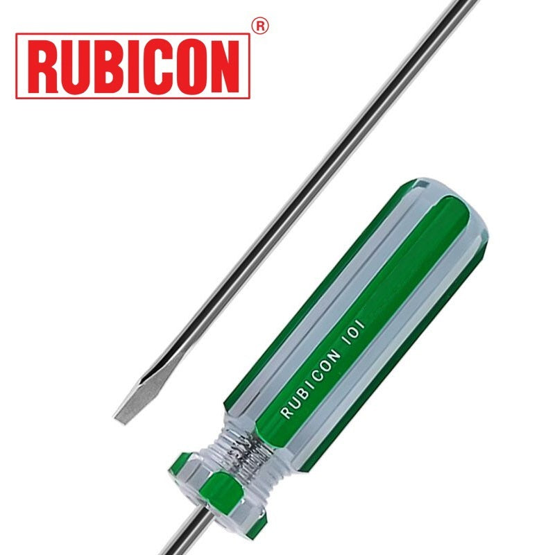DESARMADOR 4" PLANO (-) 101-4 (1/8") RUBICON (pza) - 24409