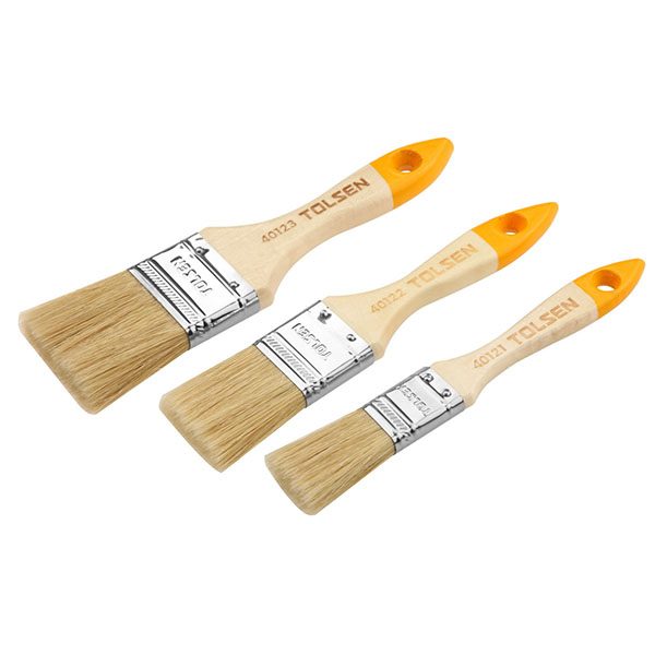 Juego de 3 pcs de Brochas 1, 1.5 y 2 pulg Tolsen -40144