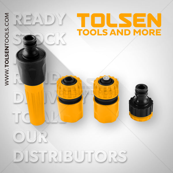CONECTOR DE MANGUERA 4PCS Tolsen - 57125