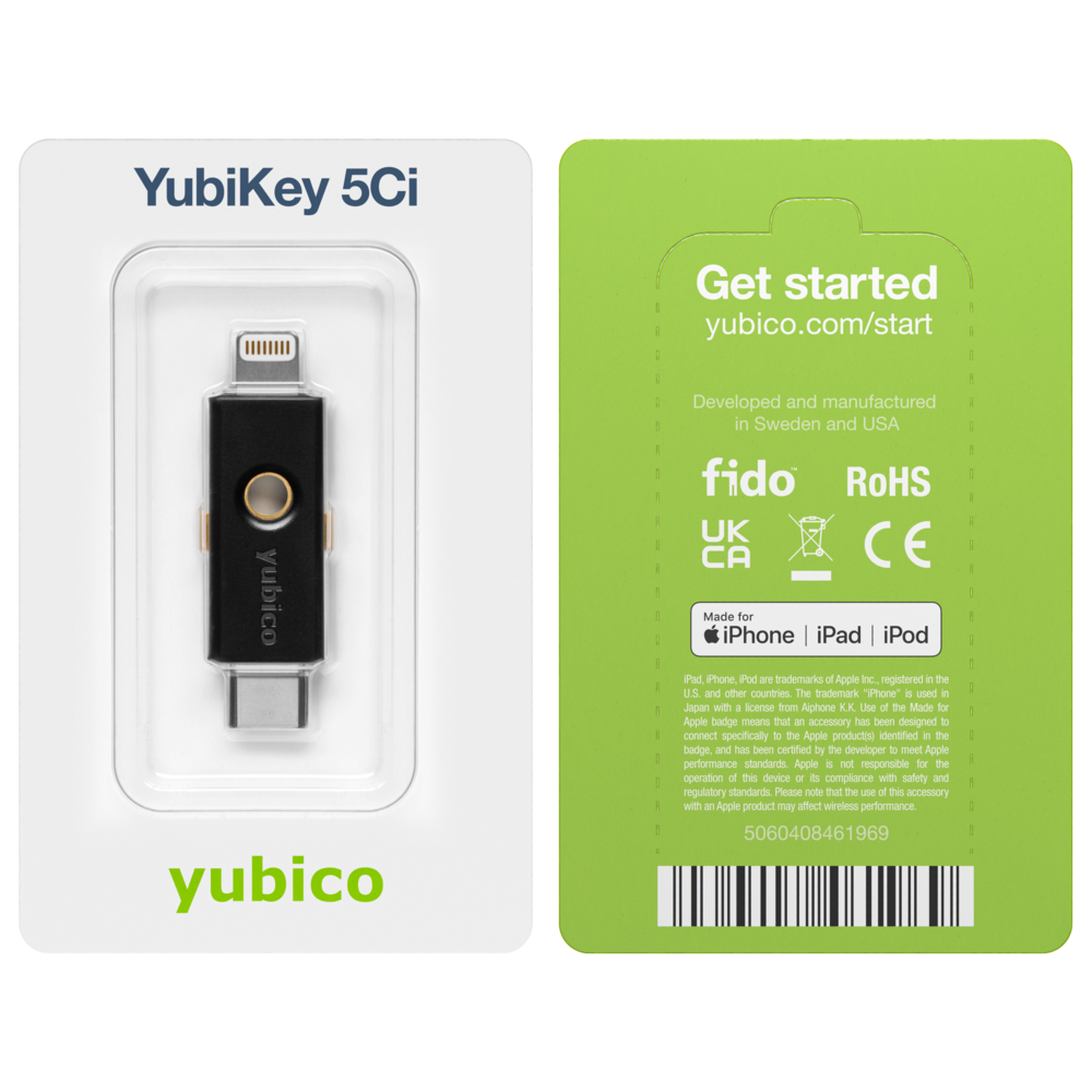 Yubikey 5 Ci - Llave de seguridad para Android/PC/iPhone,