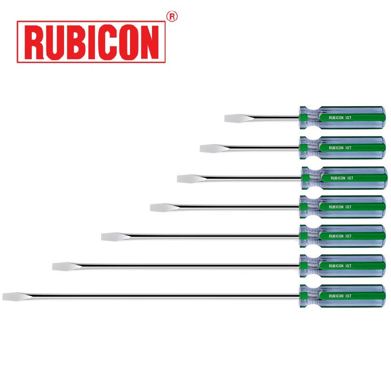 DESARMADOR 12" PLANO (-) 107-12 (1/4") RUBICON (pza) - 24579