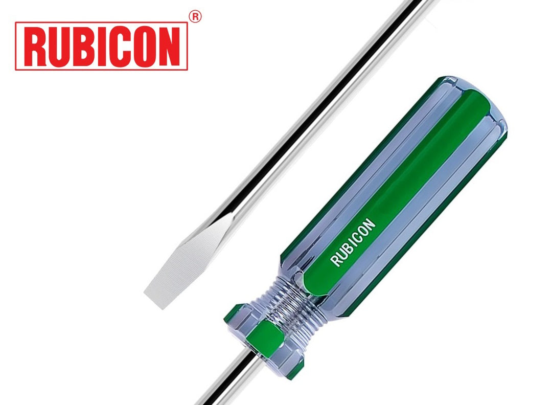 DESARMADOR 3" PLANO (-) 102-3 (3/16") RUBICON (pza) - 24486