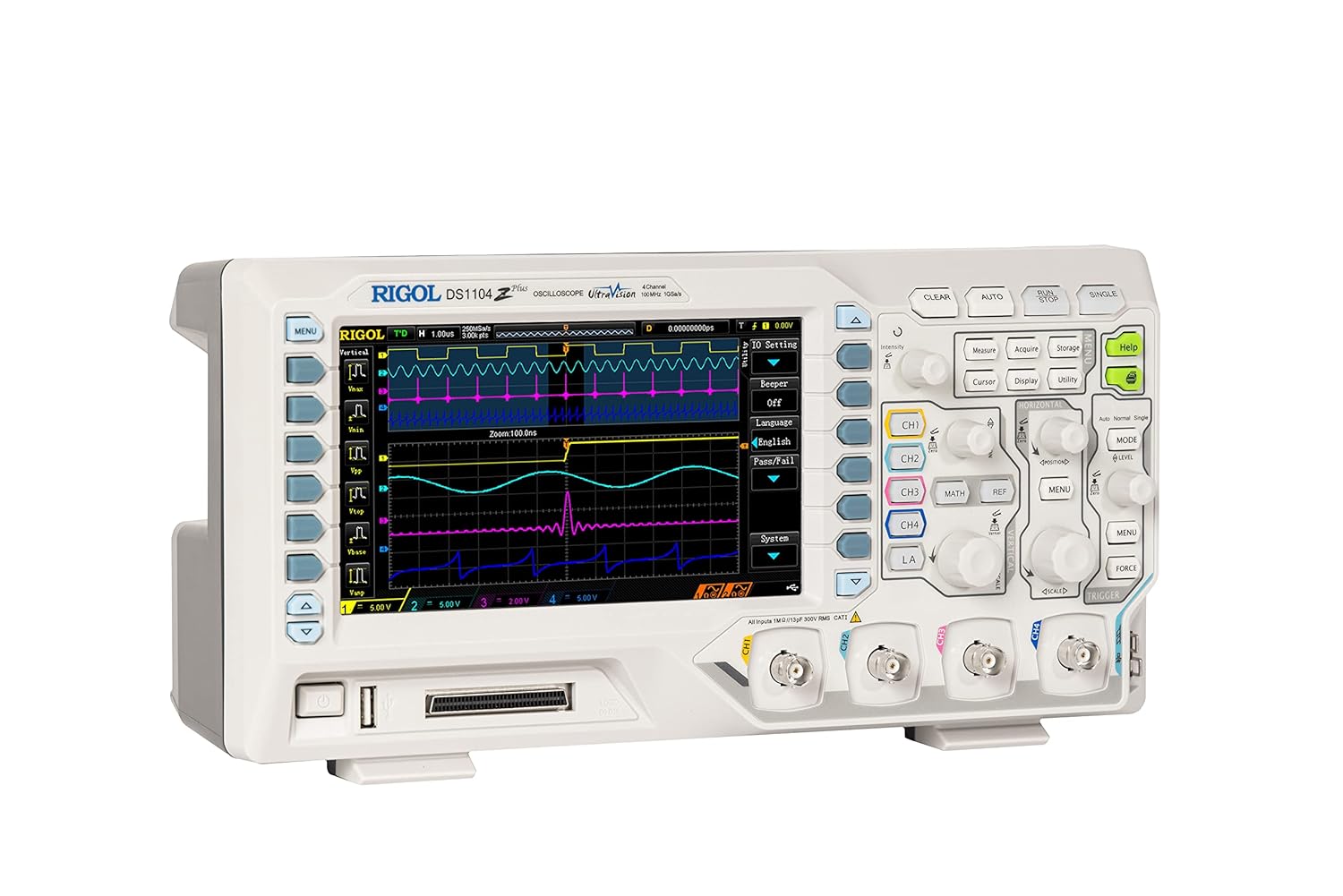 Osciloscopio Rigol Digital DS1104Z Plus 100mhz 4 canales
