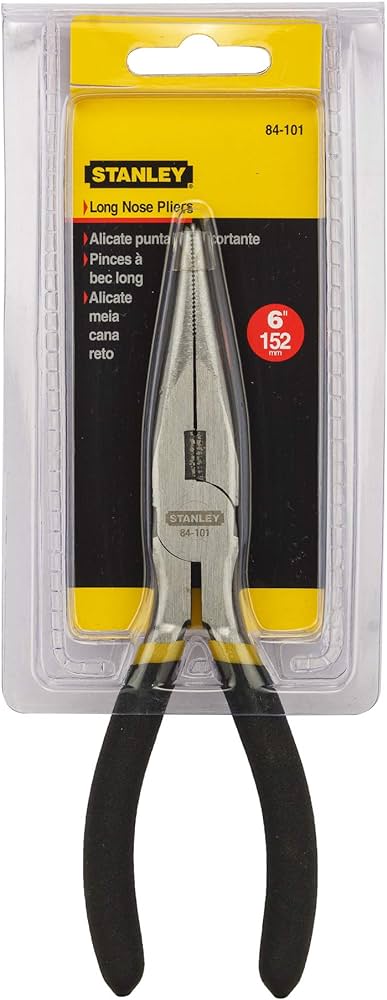 Alicate Punta Larga Cortante 6 M/negro 84-101 Stanley